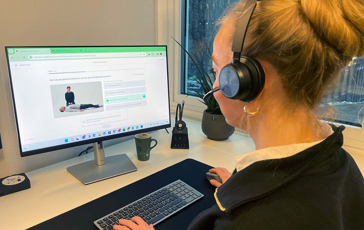 Webbutbildning HLR för effektiv träning när du har tid